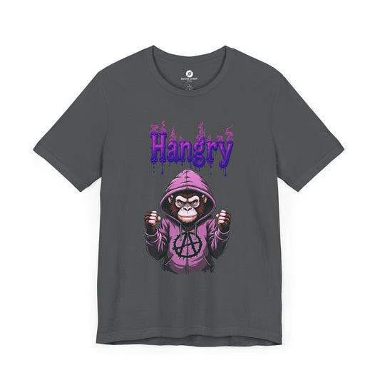 Hangry Gorilla Unisex Jersey Tee - Fun Graphic T-Shirt for Food Lovers