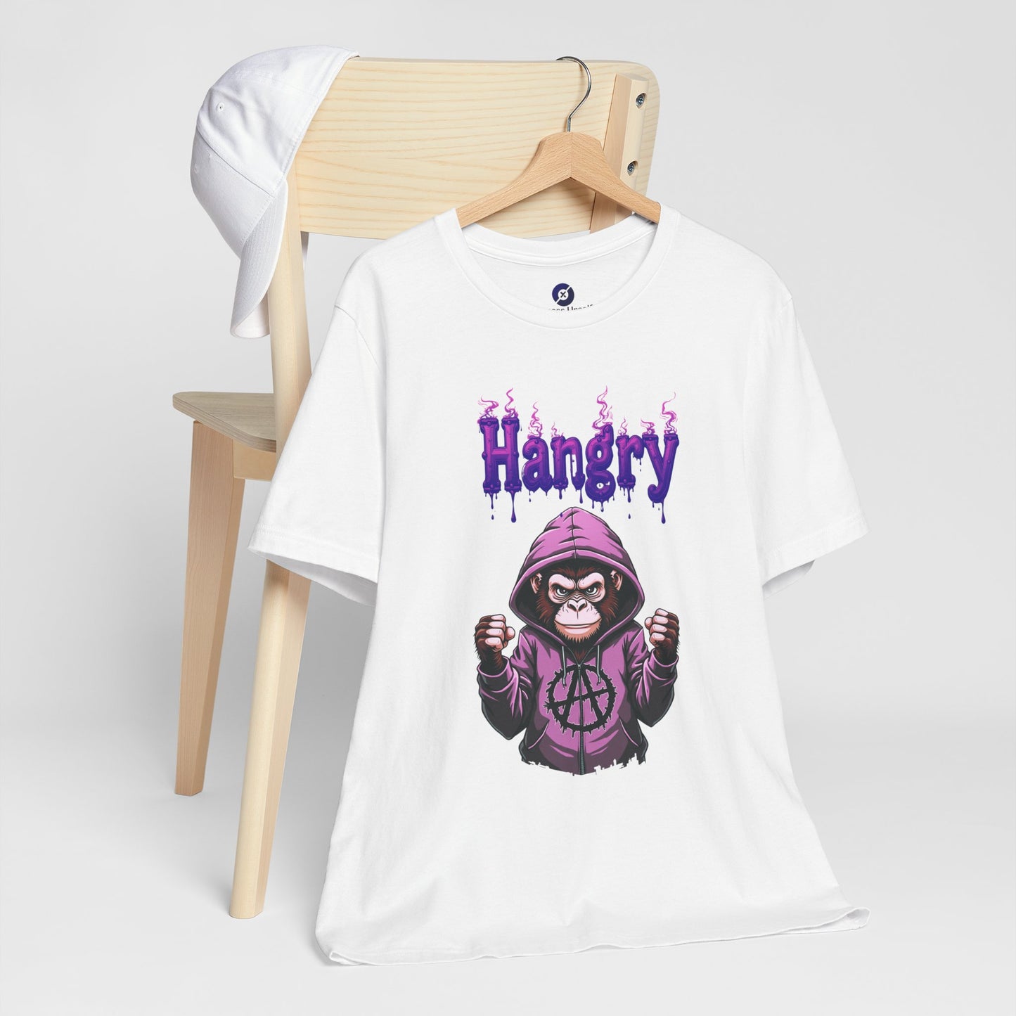 Hangry Gorilla Unisex Jersey Tee - Fun Graphic T-Shirt for Food Lovers
