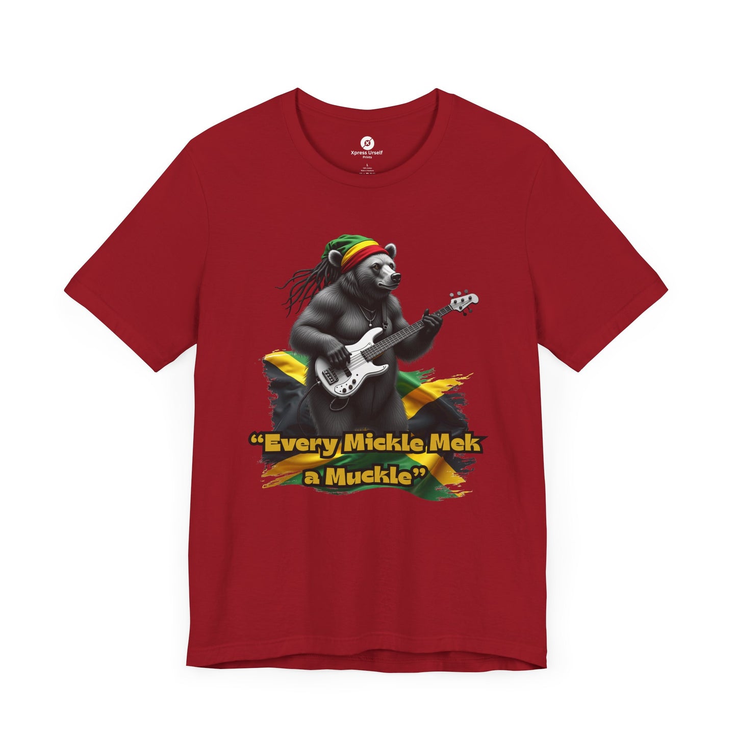 Reggae Panda T-Shirt - "Every Mickle Mek a Muckle" - Unisex Jersey Tee