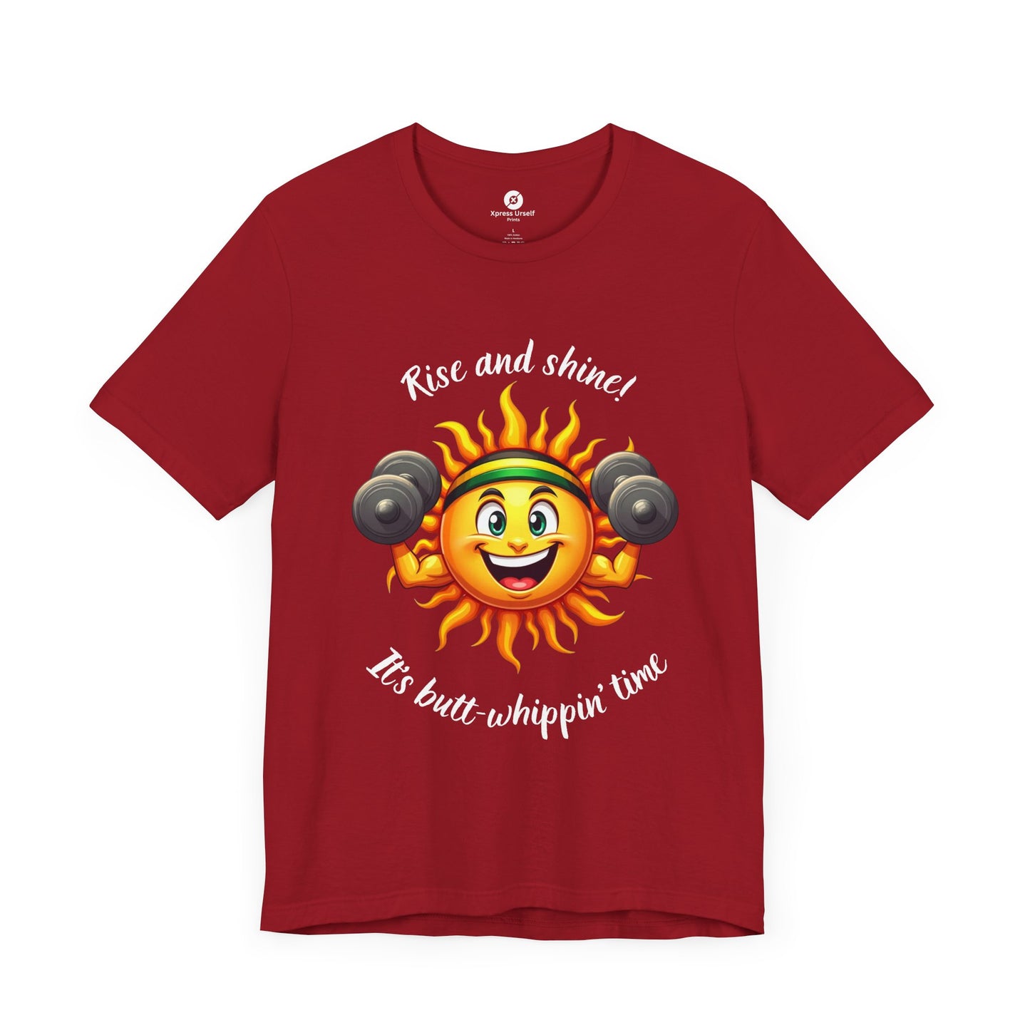 Rise and Shine Gym Tee - Unisex Jersey Short Sleeve T-Shirt for Fitness Lovers