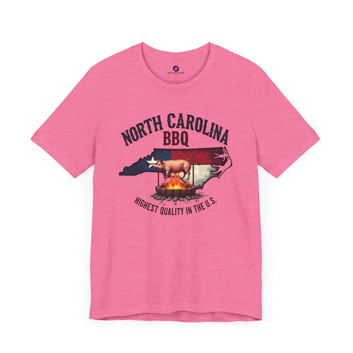 North Carolina BBQ Unisex Short Sleeve Tee - Perfect for BBQ Lovers