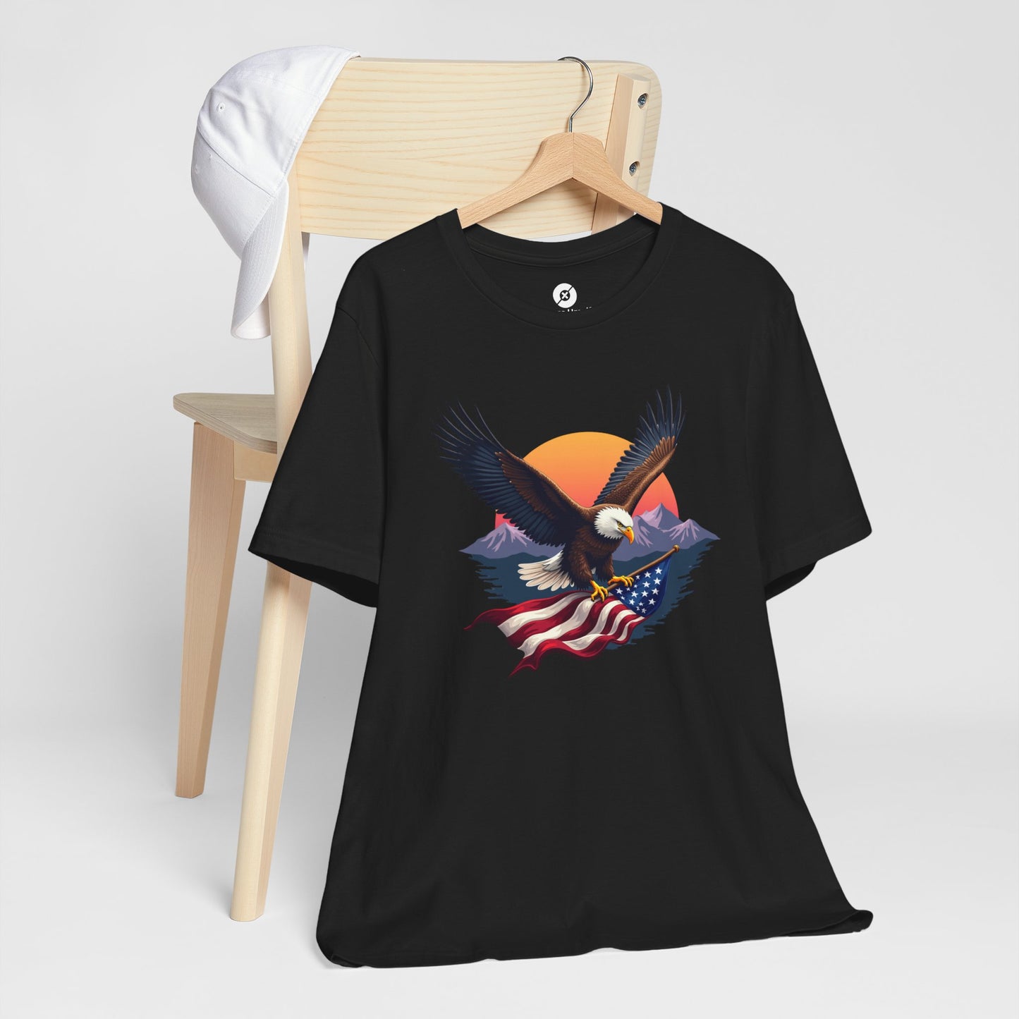 Patriotic Eagle Graphic Tee - Unisex Jersey Short Sleeve T-Shirt