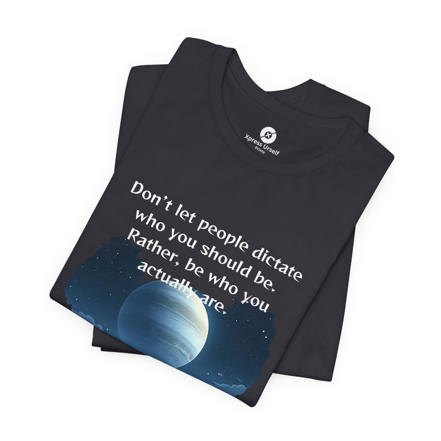 Inspirational Pluto Graphic Tee - Be Who You Are