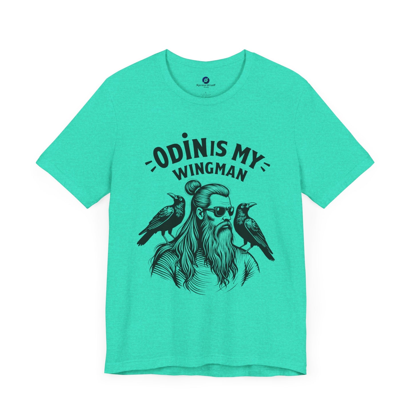 Odin's My Wingman Graphic Tee - Unisex Jersey Short Sleeve Shirt for Mythology Lovers
