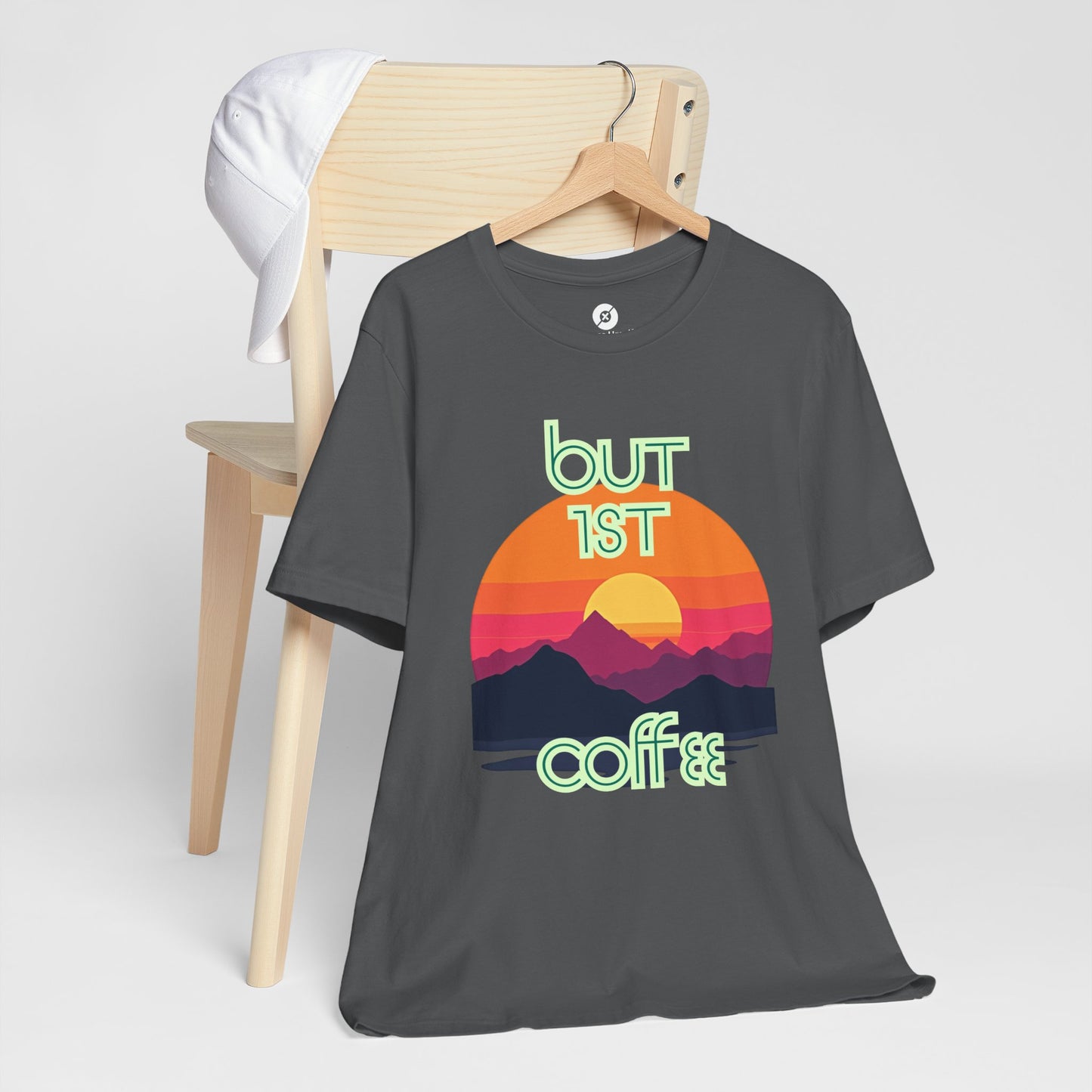 But First Coffee Unisex Jersey Tee - Fun Graphic Tee for Coffee Lovers