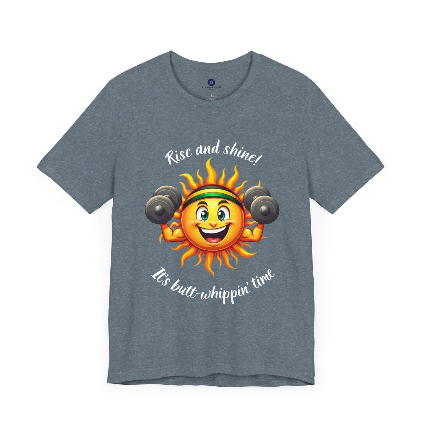 Rise and Shine Gym Tee - Unisex Jersey Short Sleeve T-Shirt for Fitness Lovers
