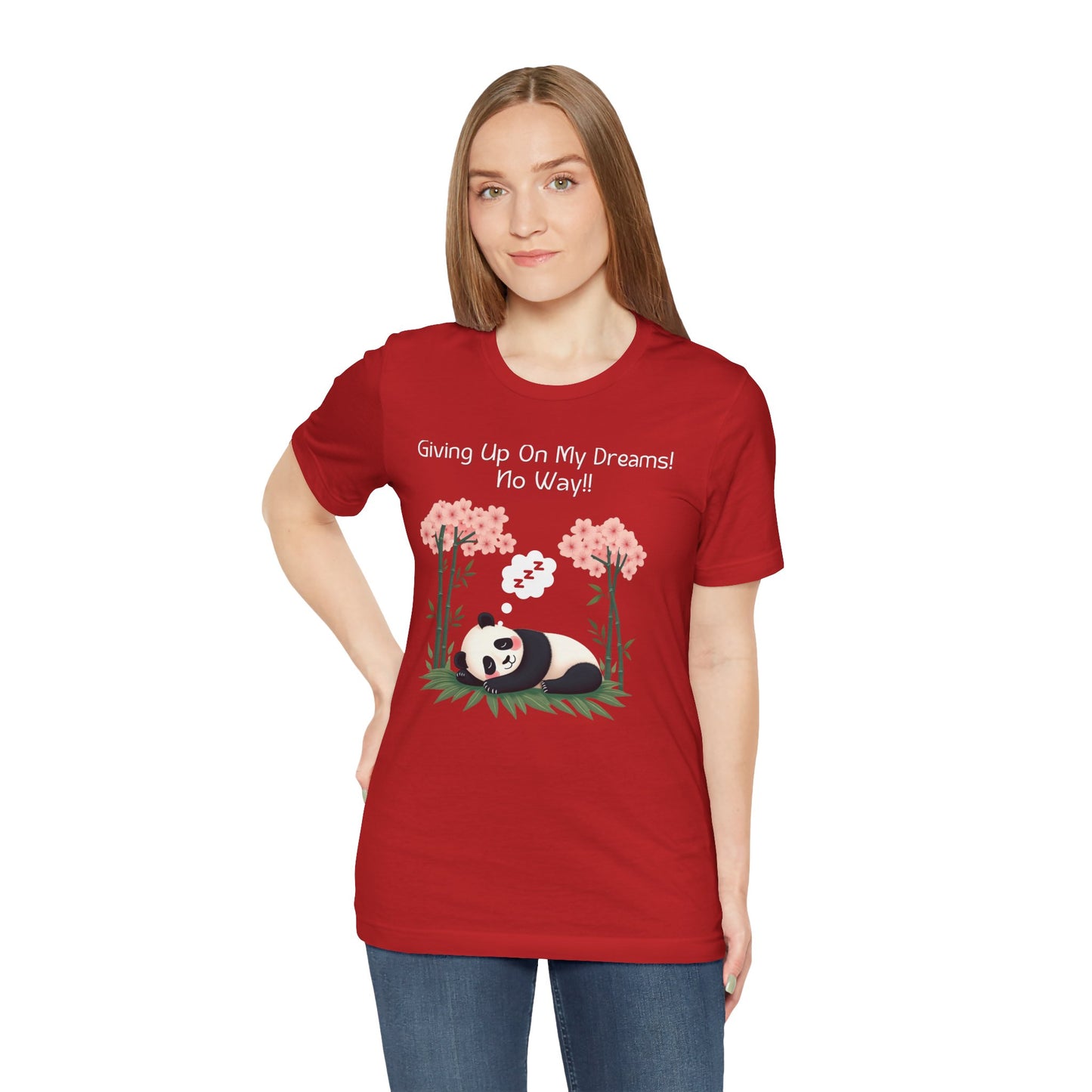 Panda Dreams Short Sleeve Tee - Inspirational Fun Graphic Tee