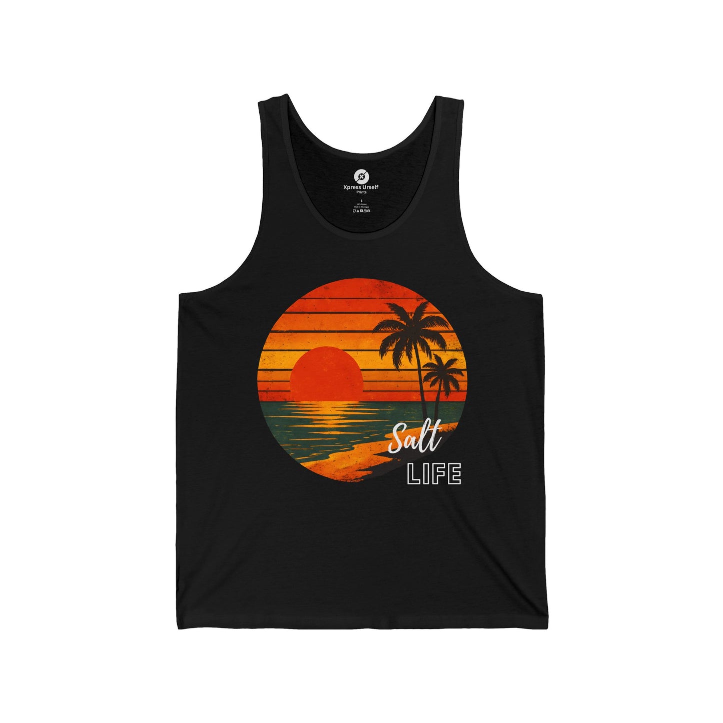 Sunset Beach Vibes Tank | Perfect for Summer, Vacation Attire, Gift for Beach Lovers, Retro Style, Pool Days