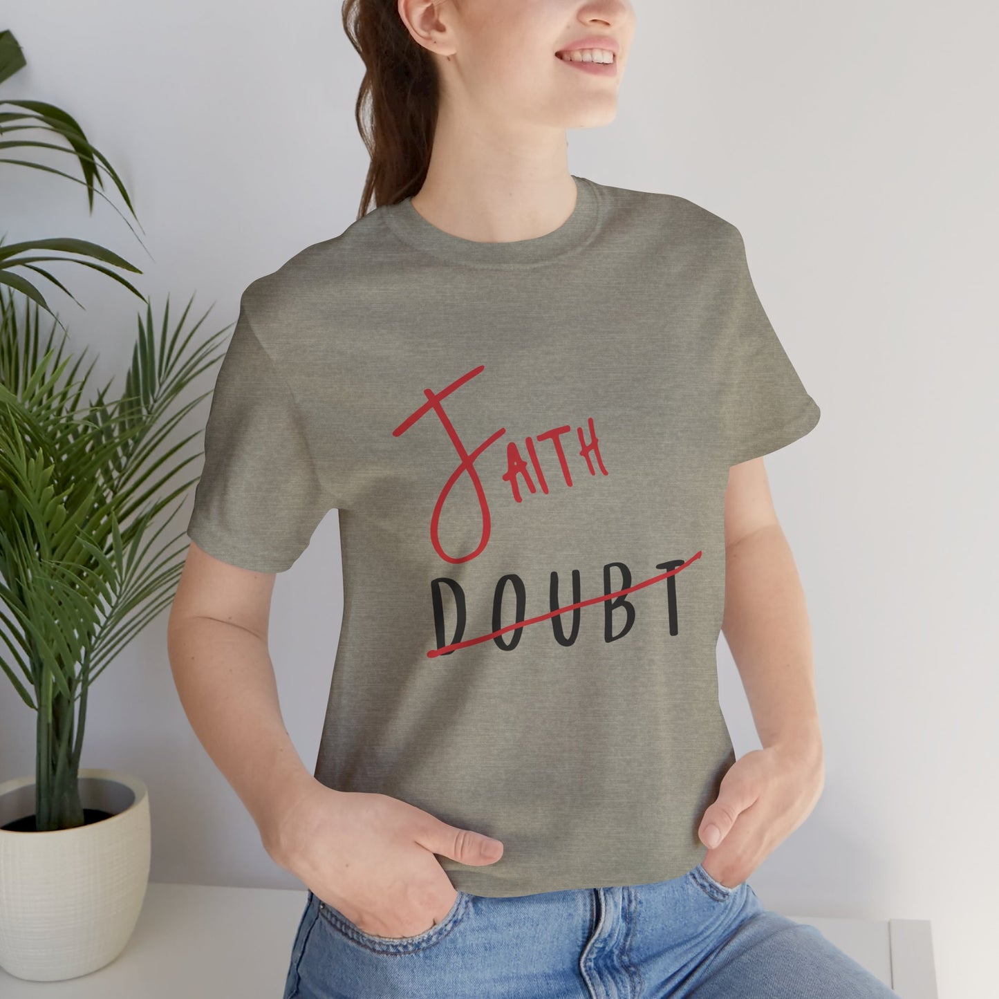 Faith Over Doubt Unisex Jersey Tee