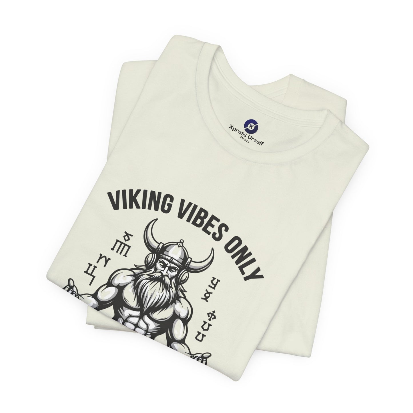 Viking Vibes Only Unisex Tee - Casual Graphic T-Shirt for Norse Mythology Fans