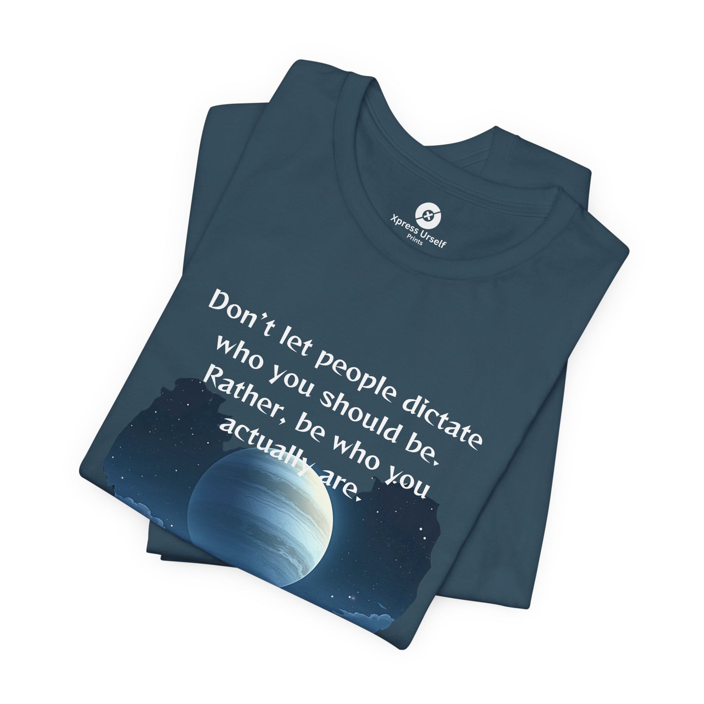 Inspirational Pluto Graphic Tee - Be Who You Are