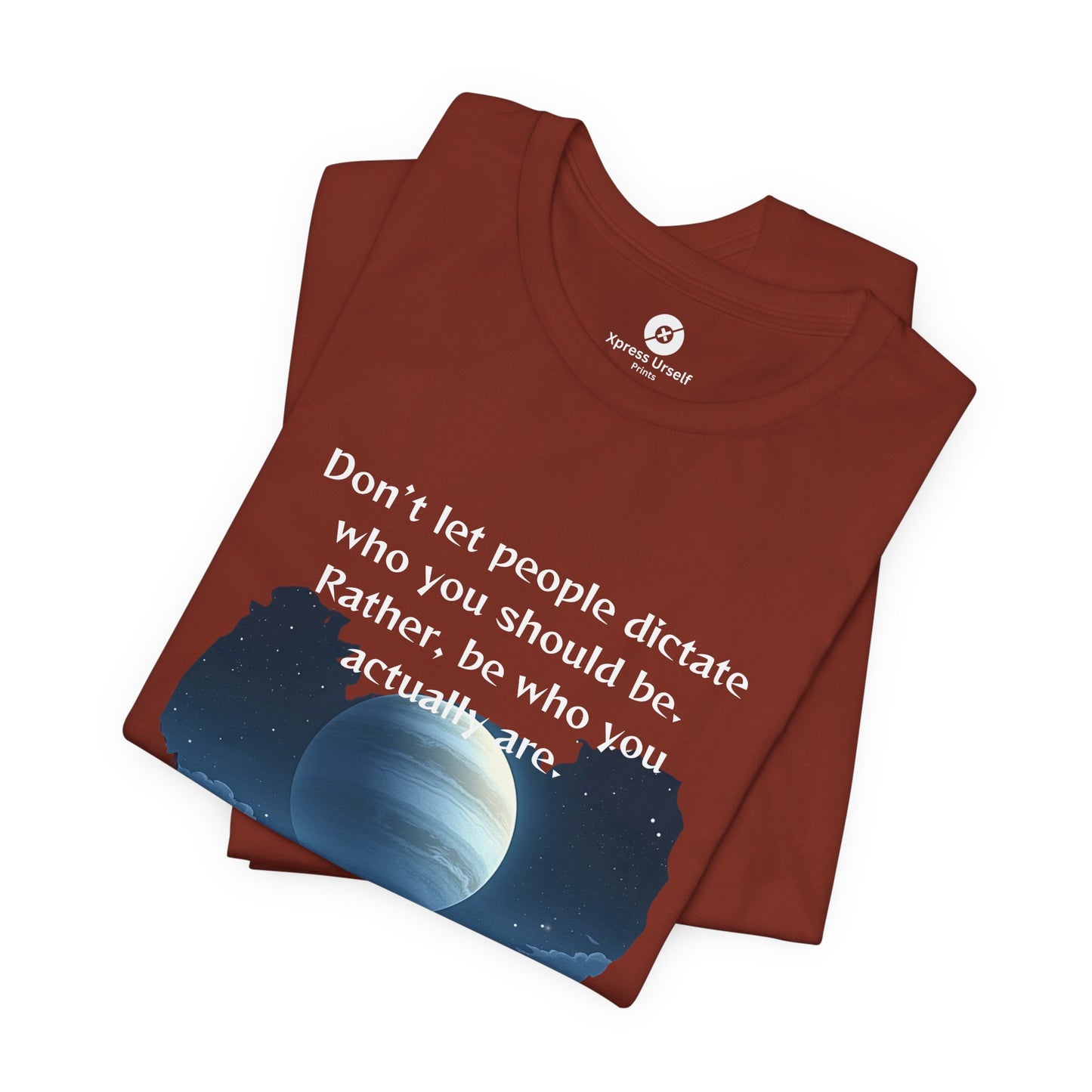 Inspirational Pluto Graphic Tee - Be Who You Are