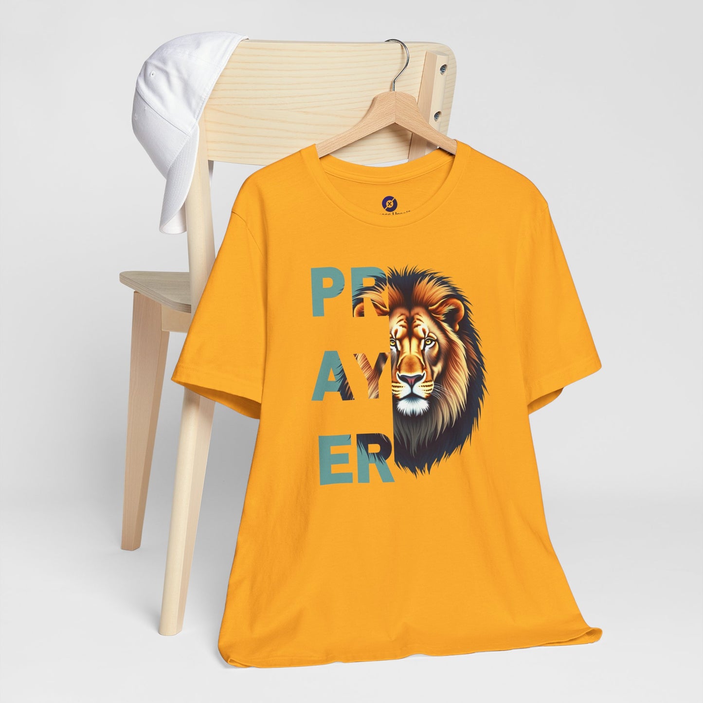 Prayer Lion Unisex Jersey Tee - Faith & Strength Shirt