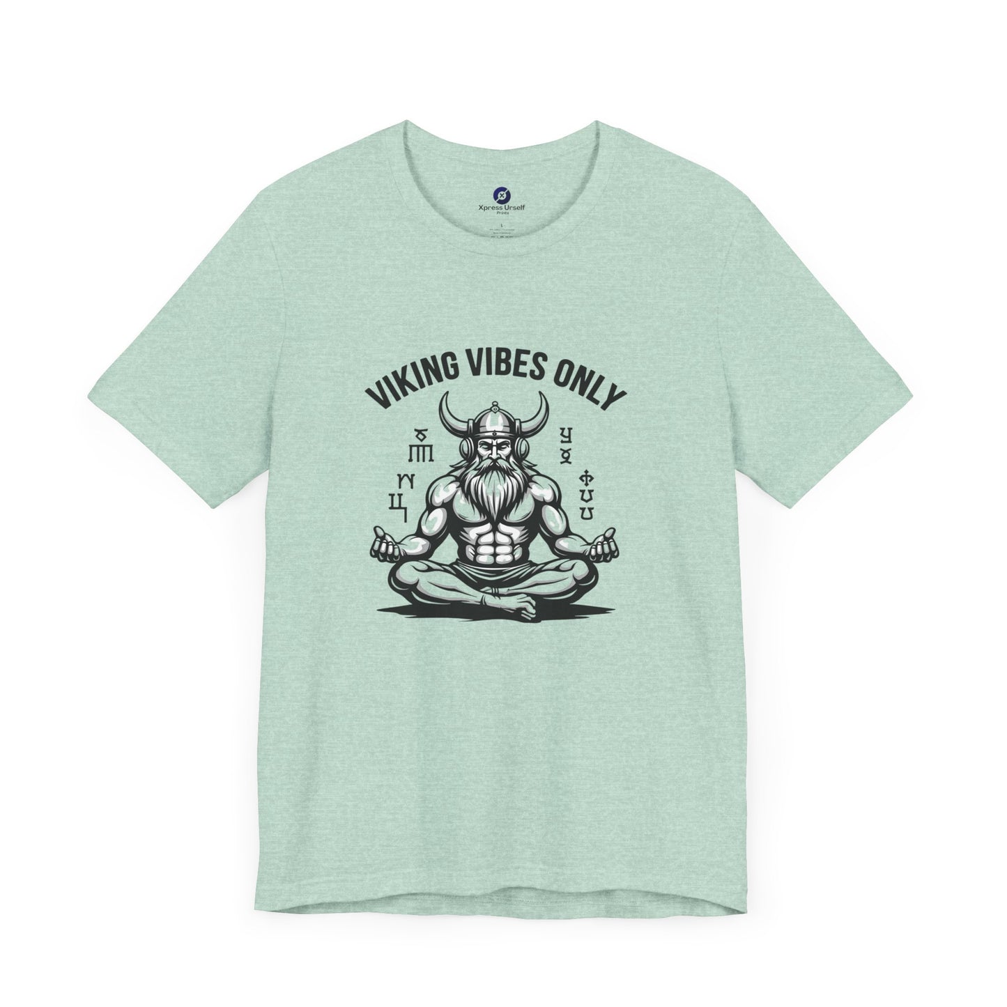 Viking Vibes Only Unisex Tee - Casual Graphic T-Shirt for Norse Mythology Fans