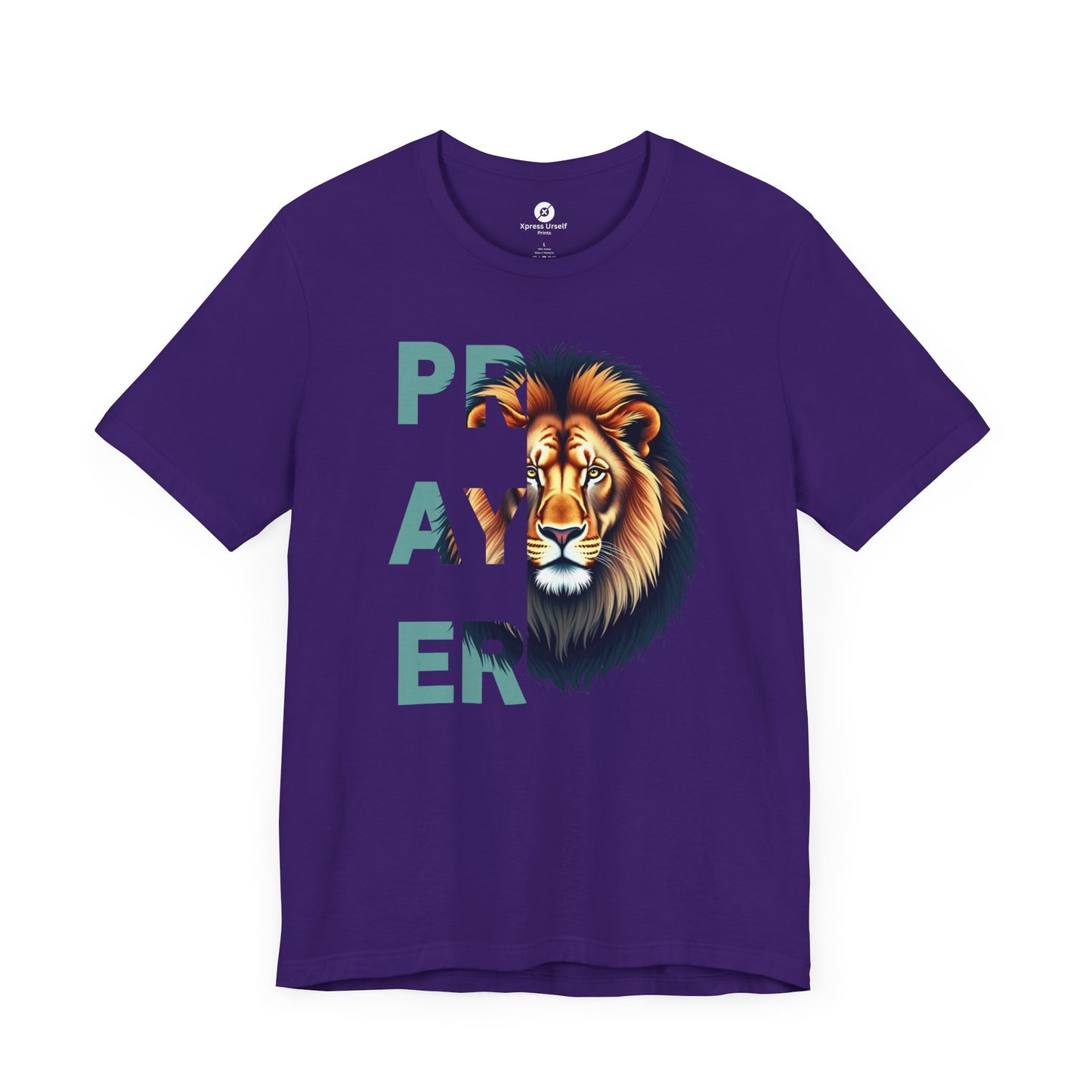 Prayer Lion Unisex Jersey Tee - Faith & Strength Shirt
