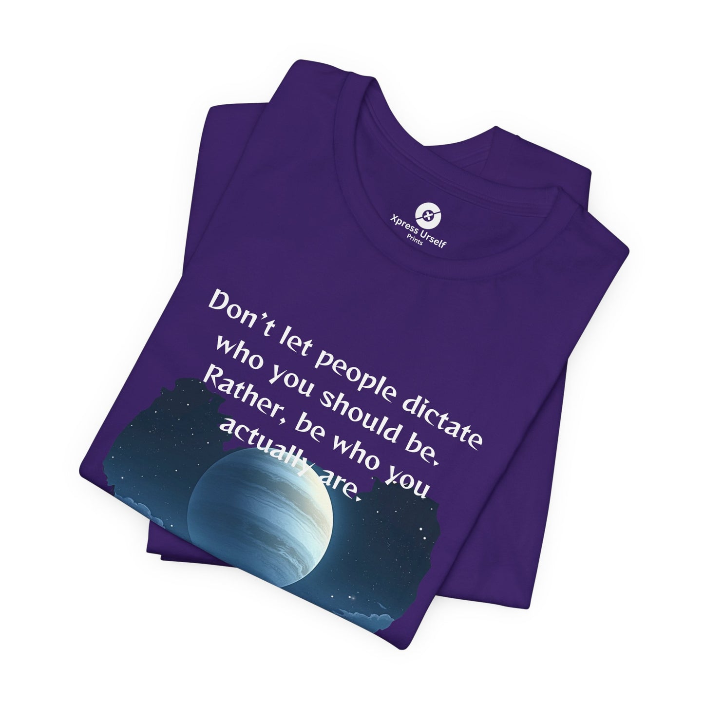 Inspirational Pluto Graphic Tee - Be Who You Are