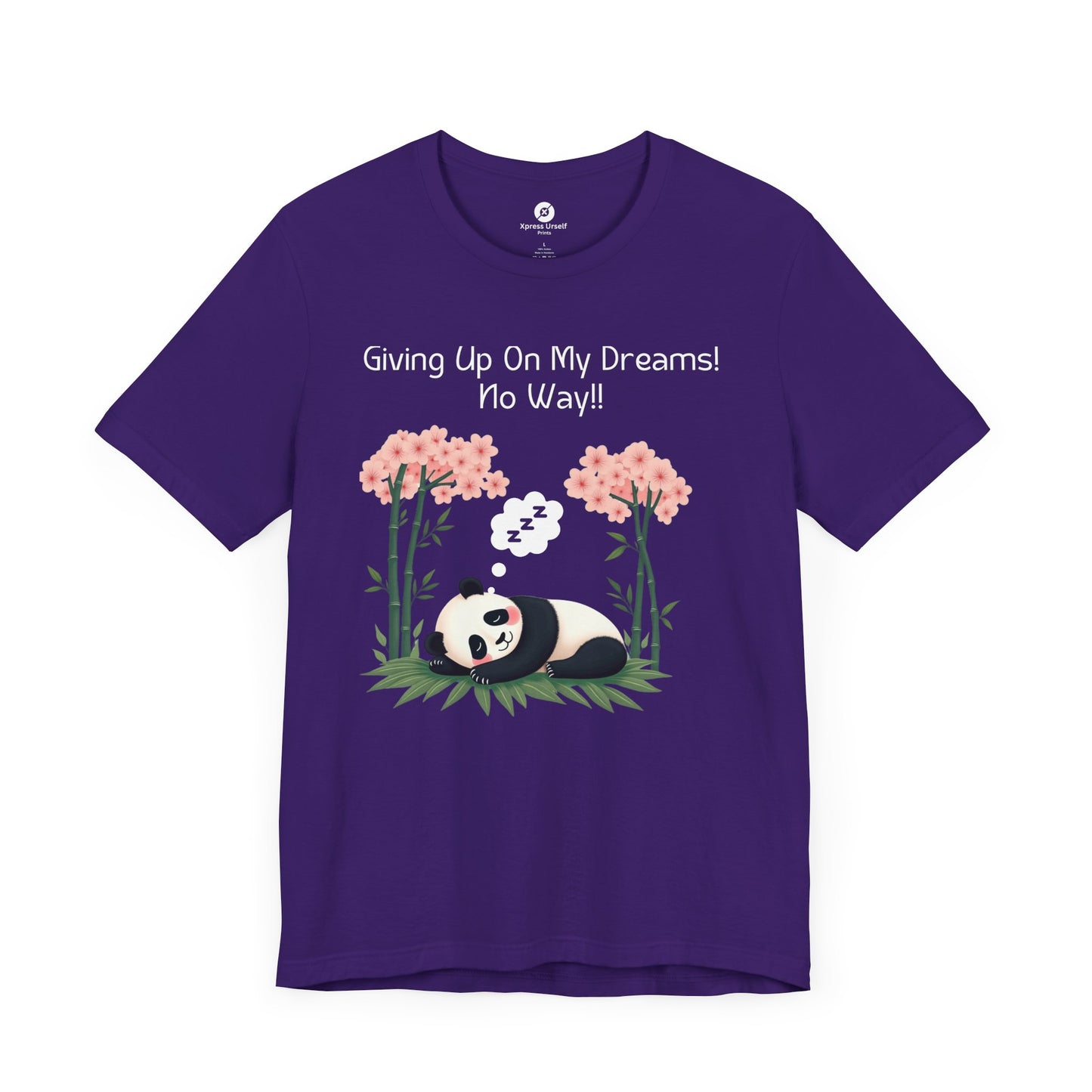 Panda Dreams Short Sleeve Tee - Inspirational Fun Graphic Tee