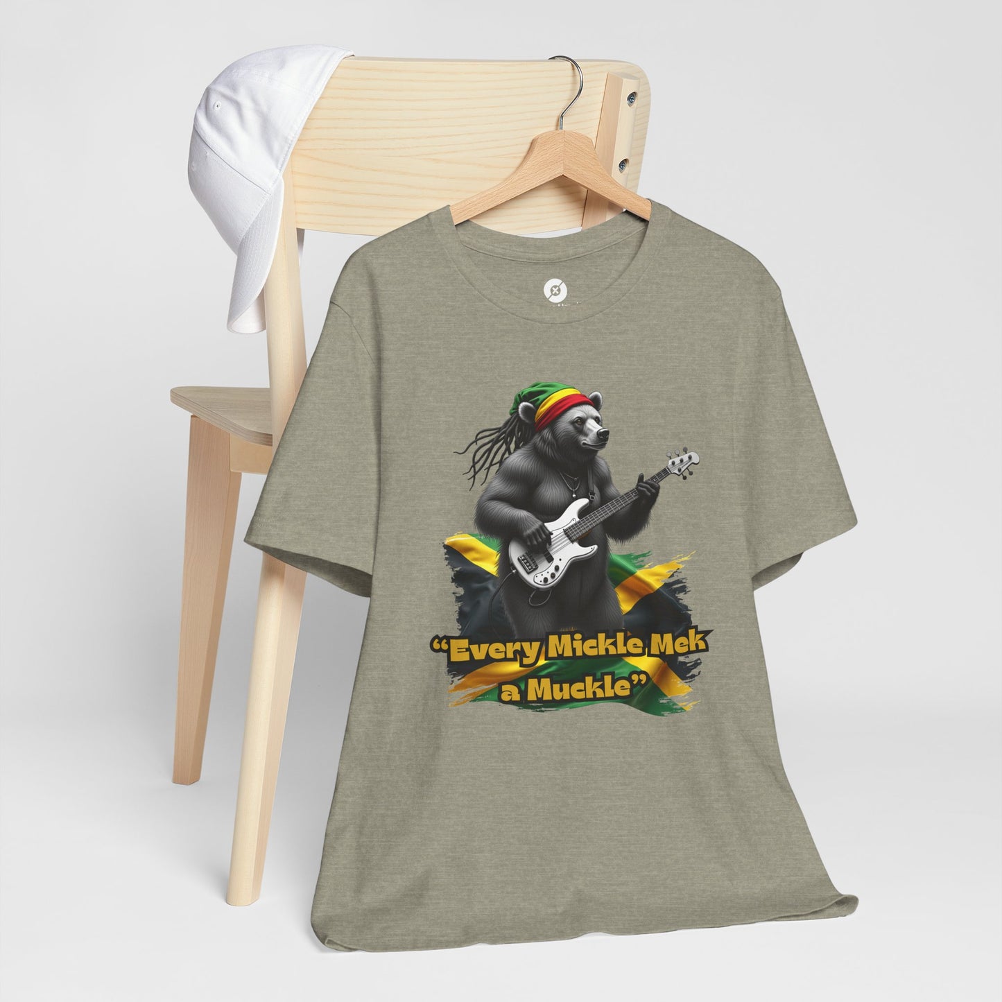 Reggae Panda T-Shirt - "Every Mickle Mek a Muckle" - Unisex Jersey Tee