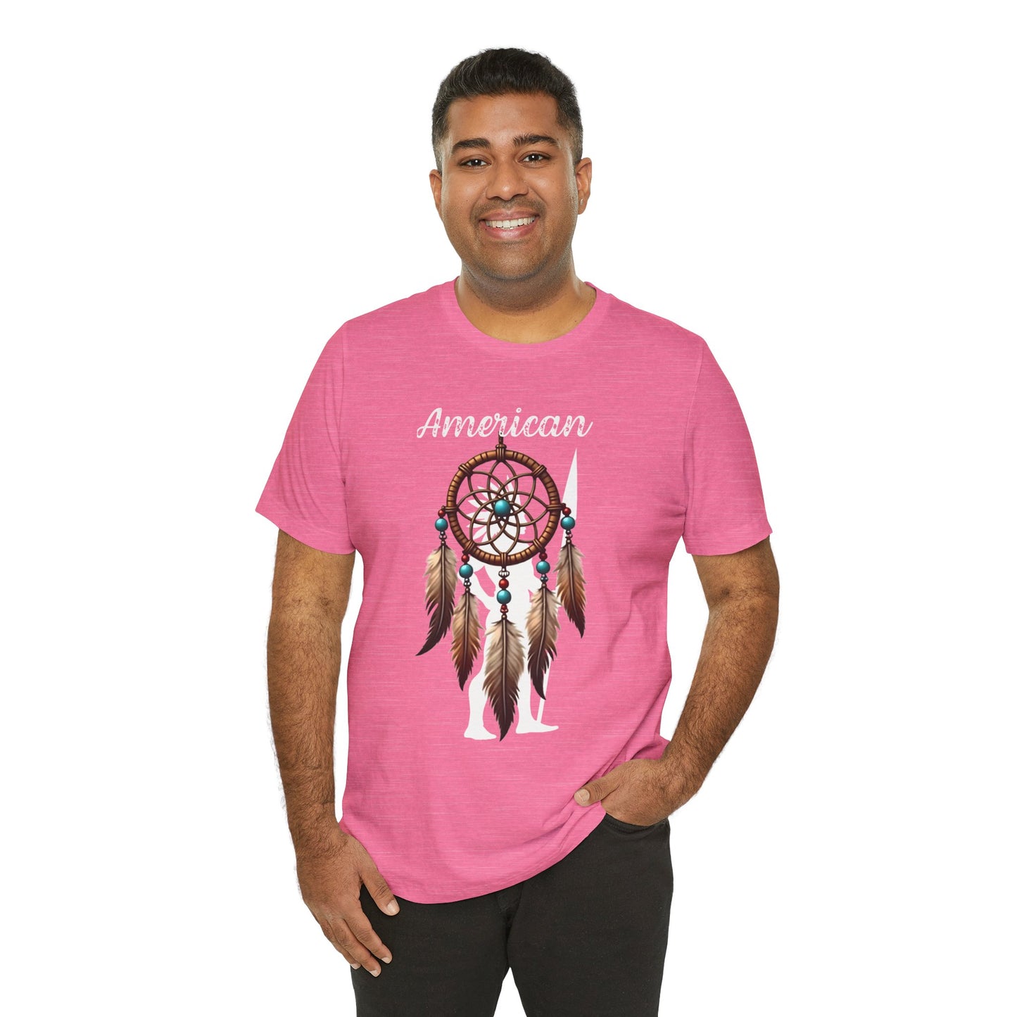 American Dream Catcher Unisex Tee - Bohemian Style Short Sleeve Shirt