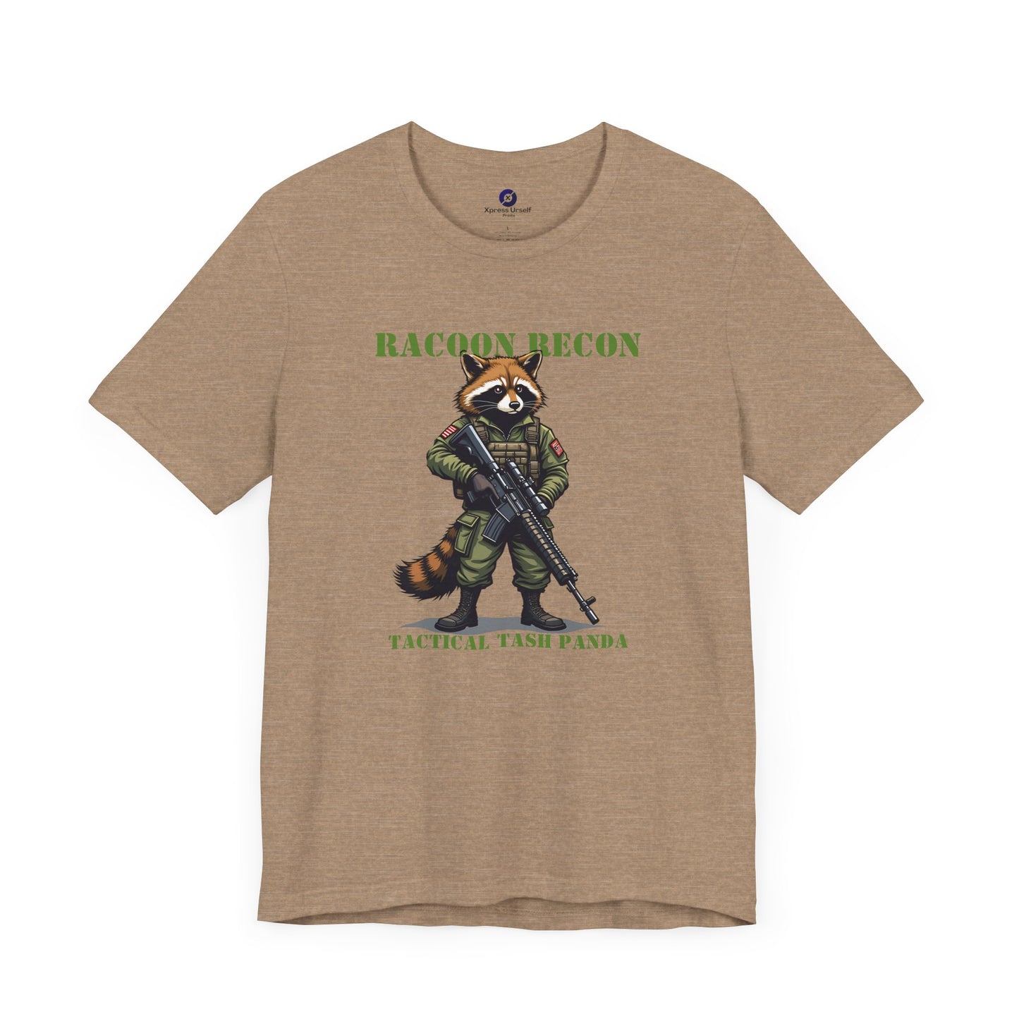 Tactical Raccoon Tee - Unisex Short Sleeve Shirt for Adventurers