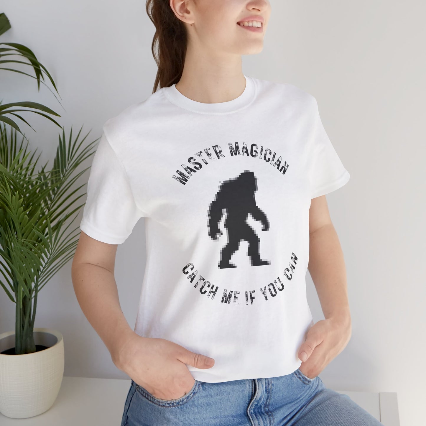 Master Magician Bigfoot Tee - Unisex Jersey Short Sleeve Shirt