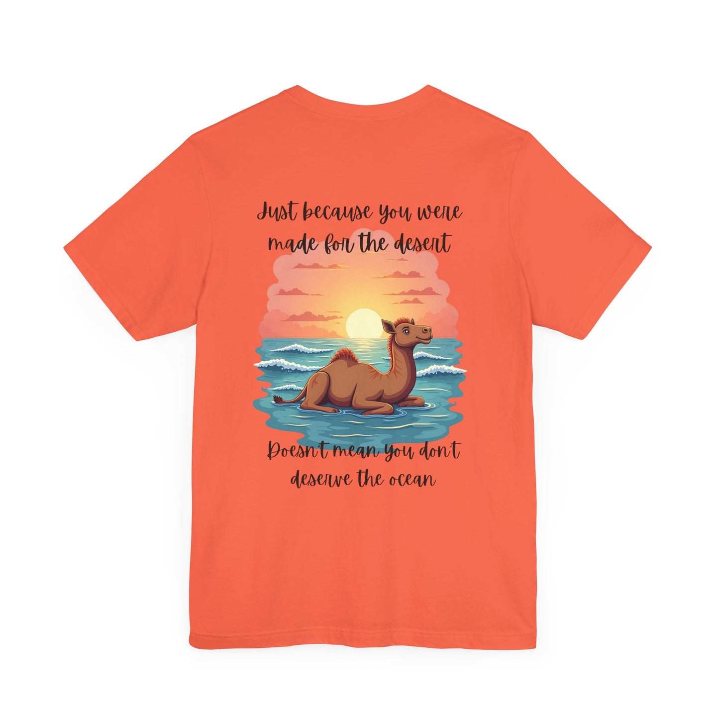 Desert Meets Ocean Tee - Inspirational Camel Graphic Shirt