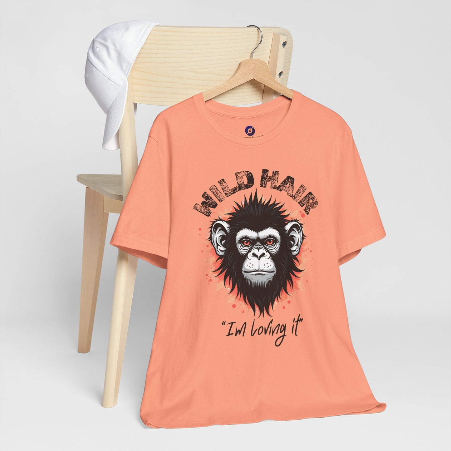 Wild Hair Gorilla Unisex Short Sleeve Tee | Fun Graphic Shirt for Casual Wear