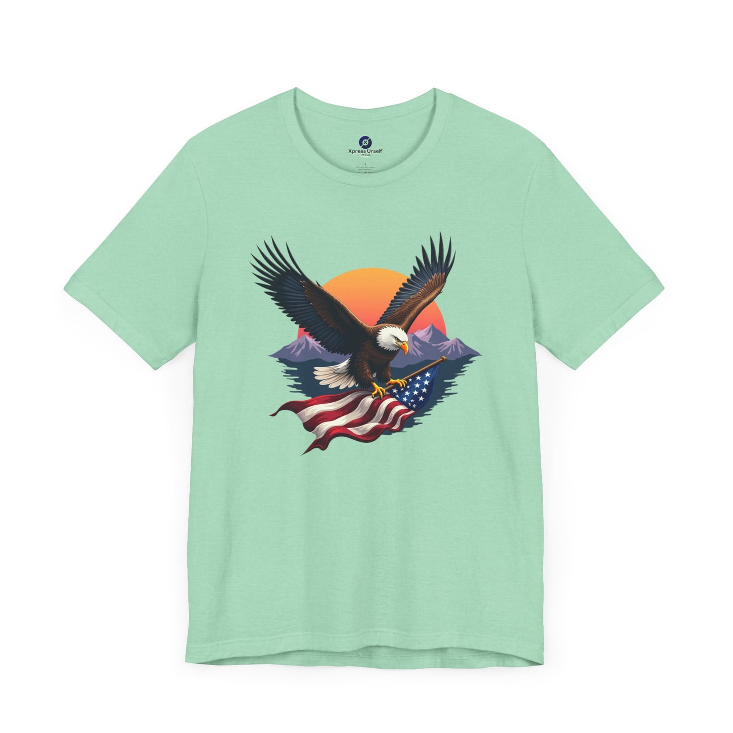 Patriotic Eagle Graphic Tee - Unisex Jersey Short Sleeve T-Shirt