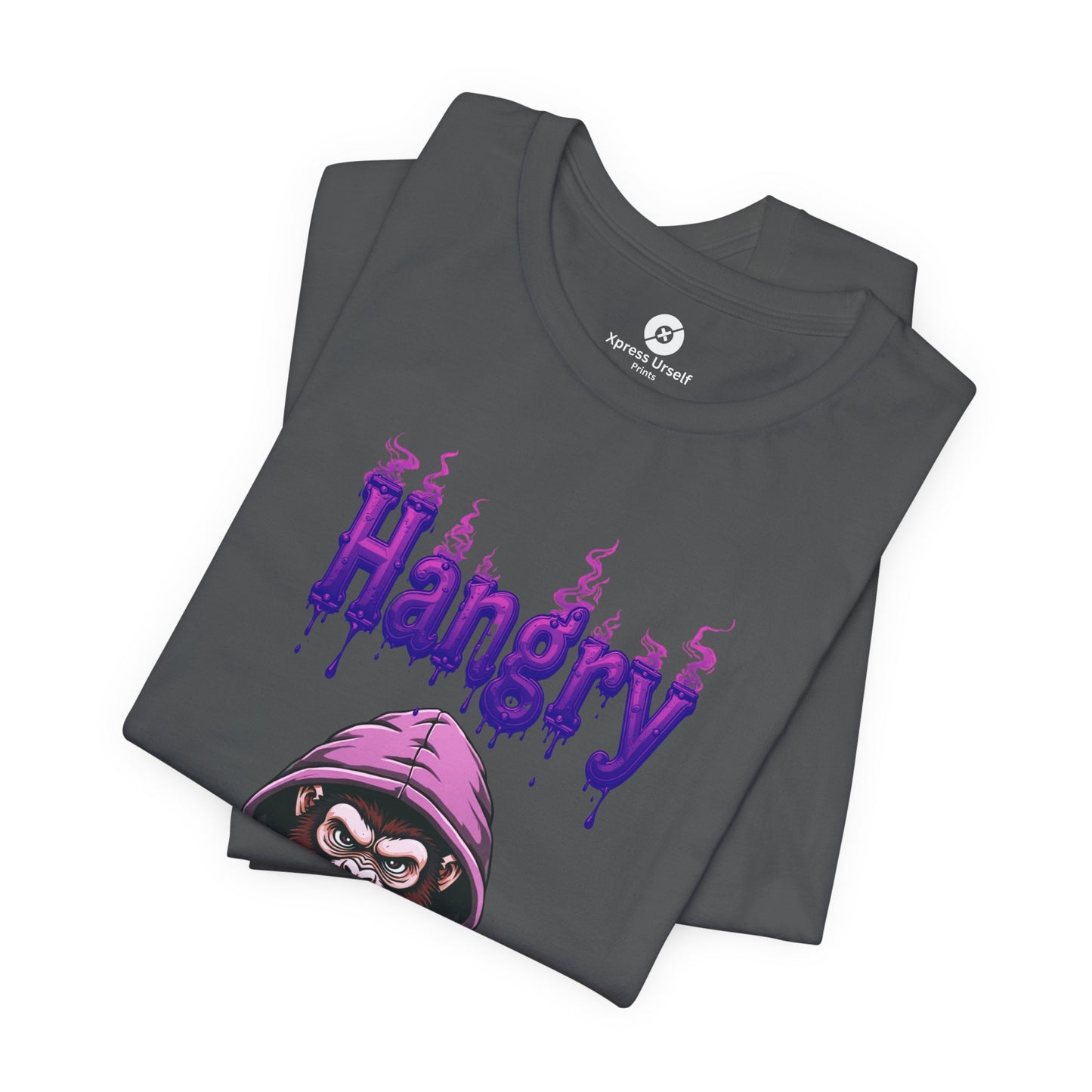 Hangry Gorilla Unisex Jersey Tee - Fun Graphic T-Shirt for Food Lovers