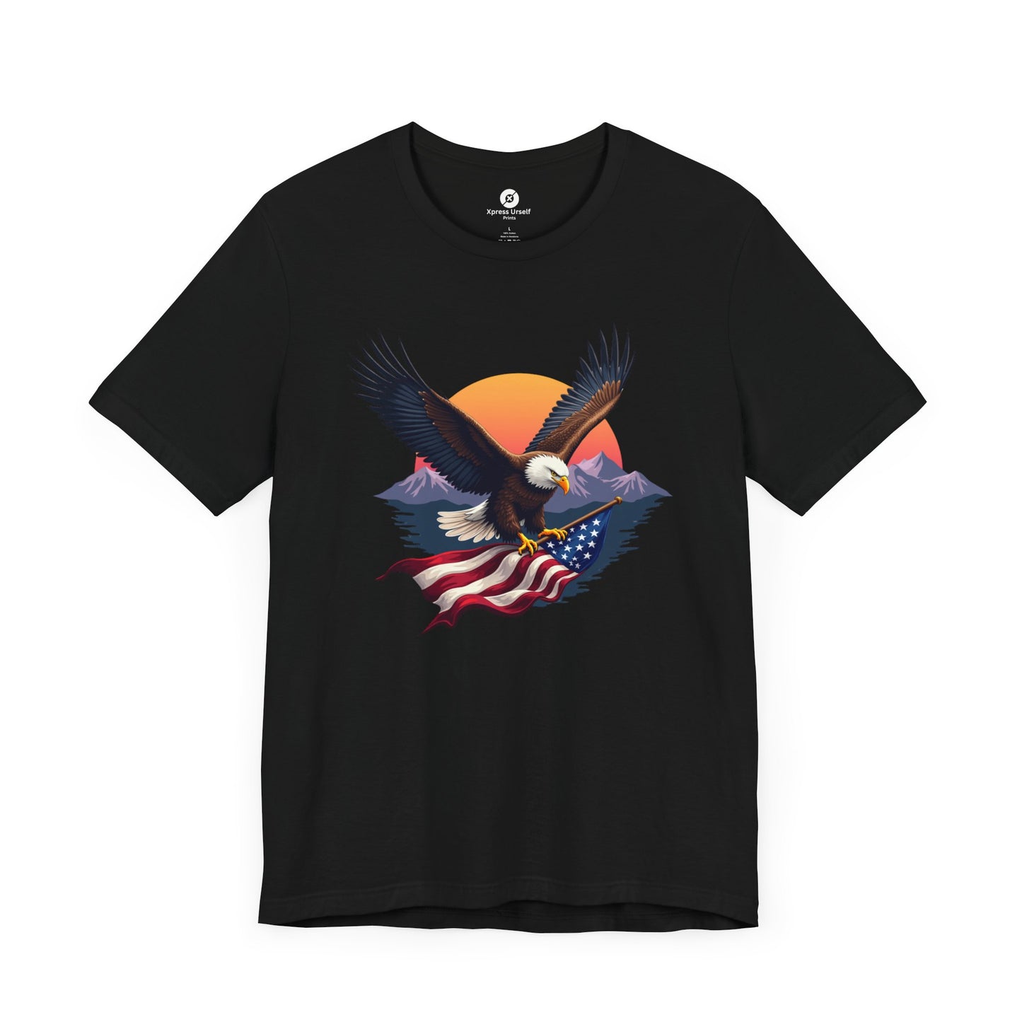 Patriotic Eagle Graphic Tee - Unisex Jersey Short Sleeve T-Shirt