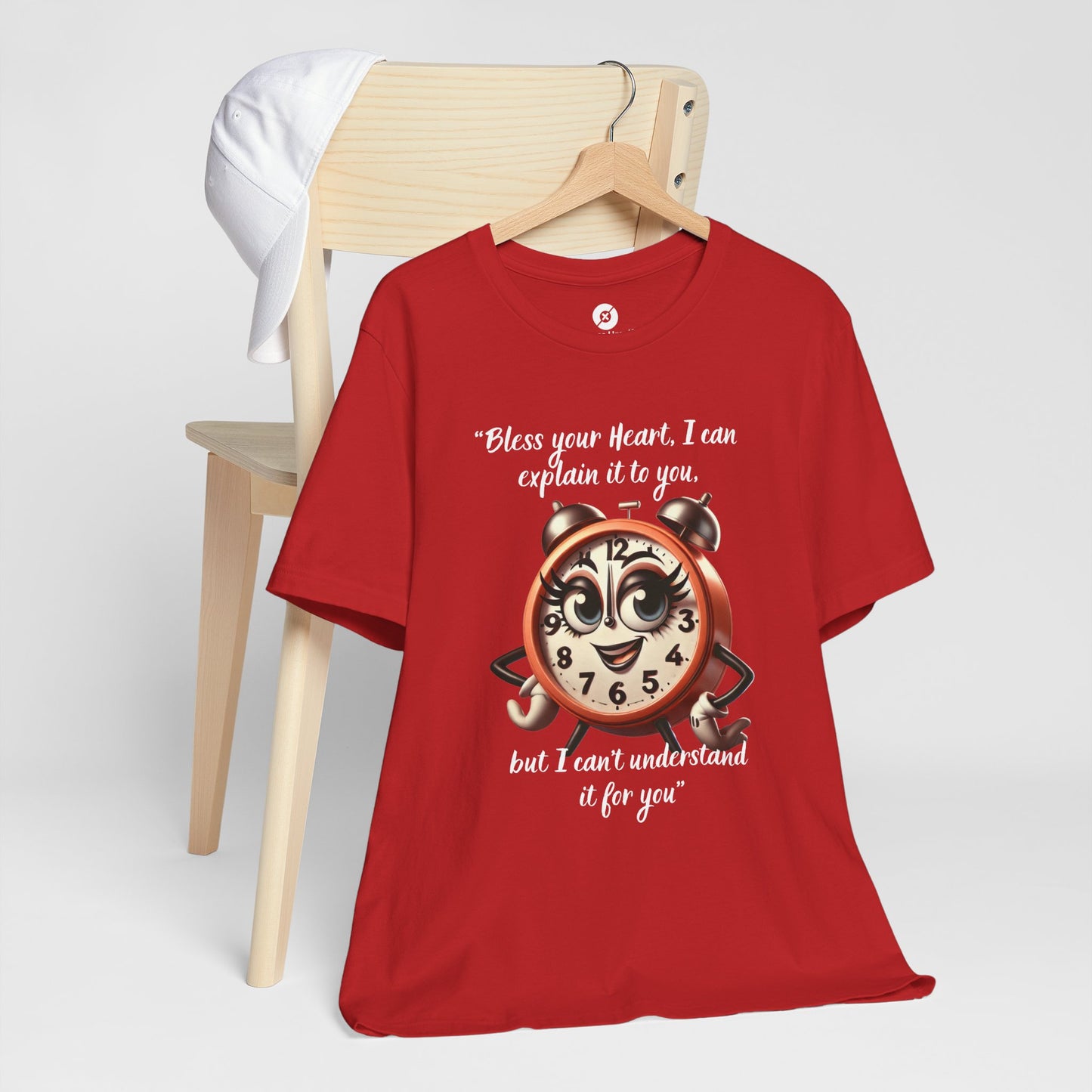 Quirky Clock Graphic Tee - "Bless Your Heart" Quote