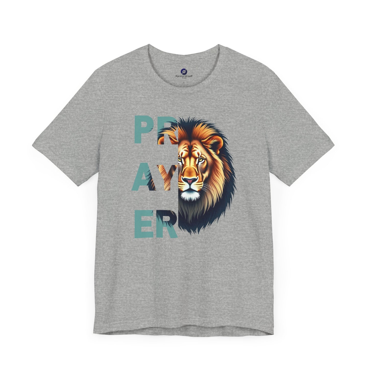 Prayer Lion Unisex Jersey Tee - Faith & Strength Shirt