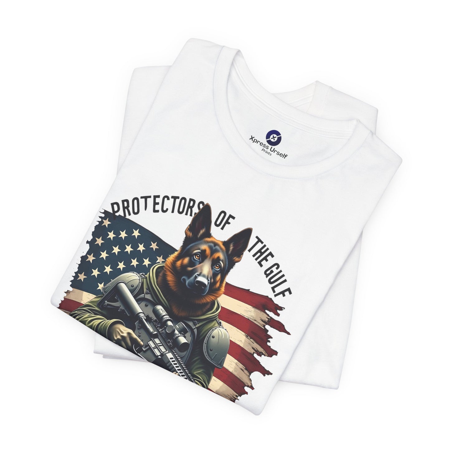 Patriotic Graphic Tee - Protectors of the Gulf