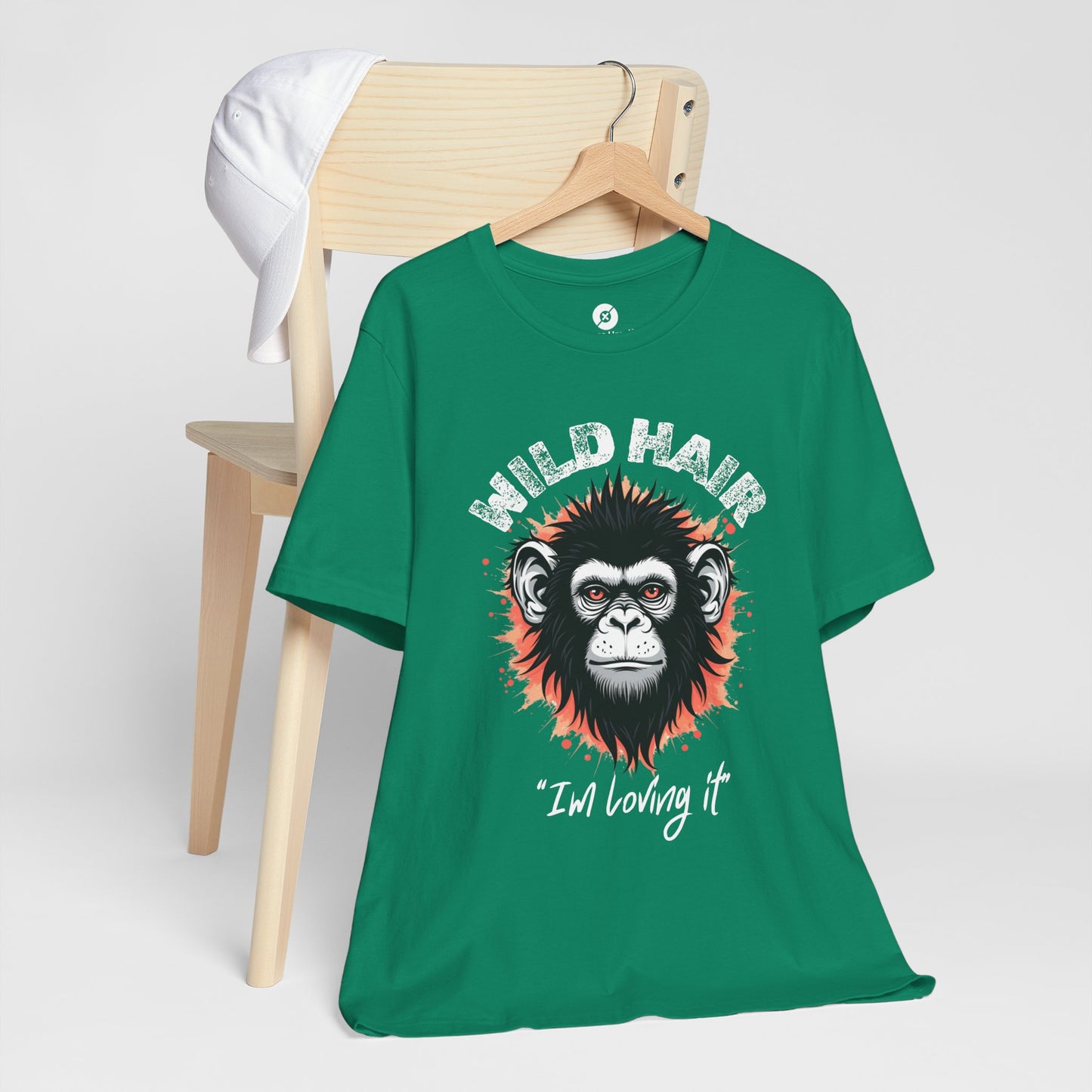 Wild Hair Gorilla Unisex Short Sleeve Tee | Fun Graphic Shirt for Casual Wear