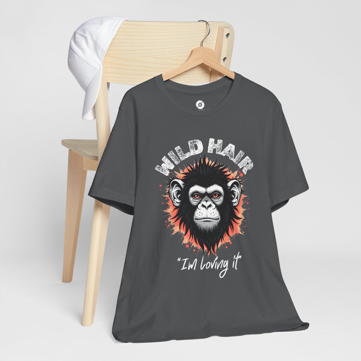 Wild Hair Gorilla Unisex Short Sleeve Tee | Fun Graphic Shirt for Casual Wear