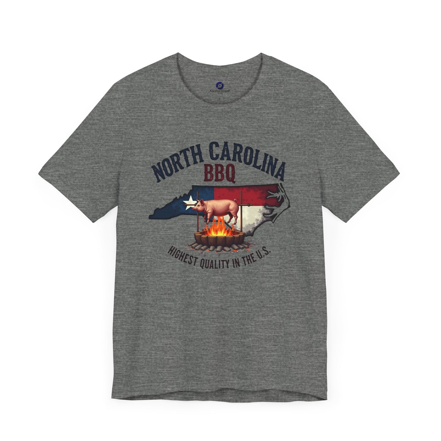 North Carolina BBQ Unisex Short Sleeve Tee - Perfect for BBQ Lovers