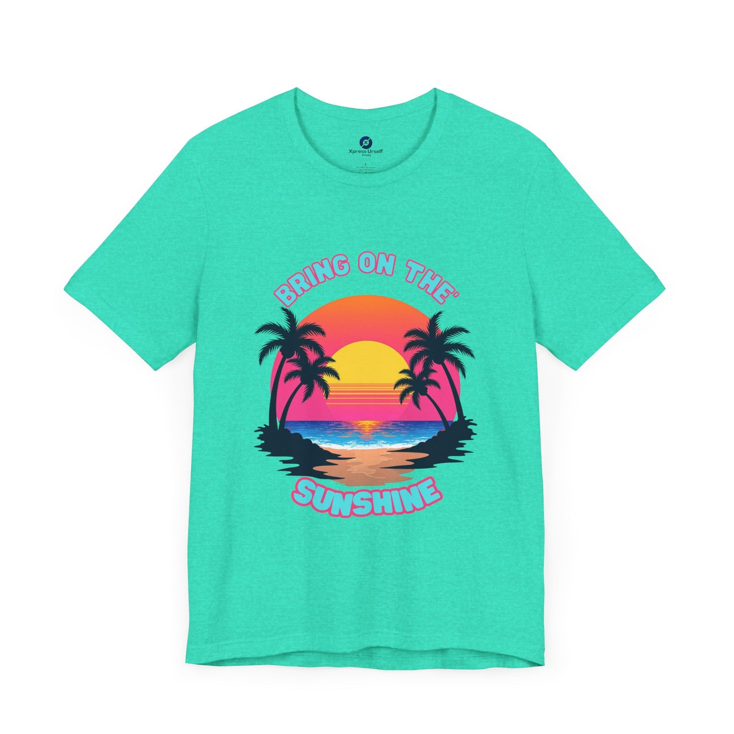 Unisex Jersey Tee - 'Bring on the Sunshine' Tropical Vibe