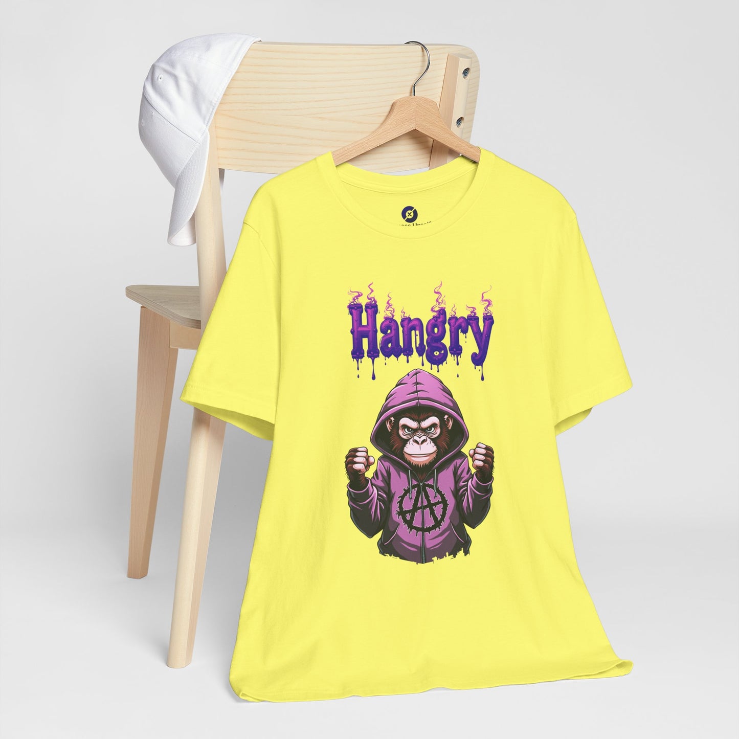 Hangry Gorilla Unisex Jersey Tee - Fun Graphic T-Shirt for Food Lovers