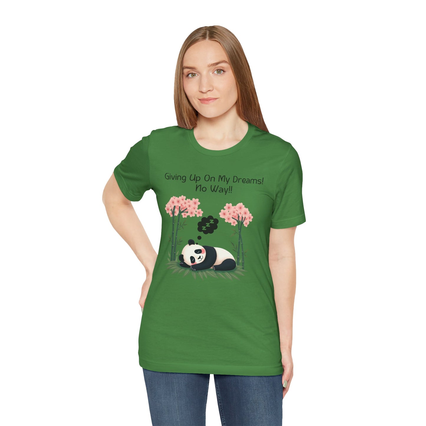 Panda Dreams Short Sleeve Tee - Inspirational Fun Graphic Tee