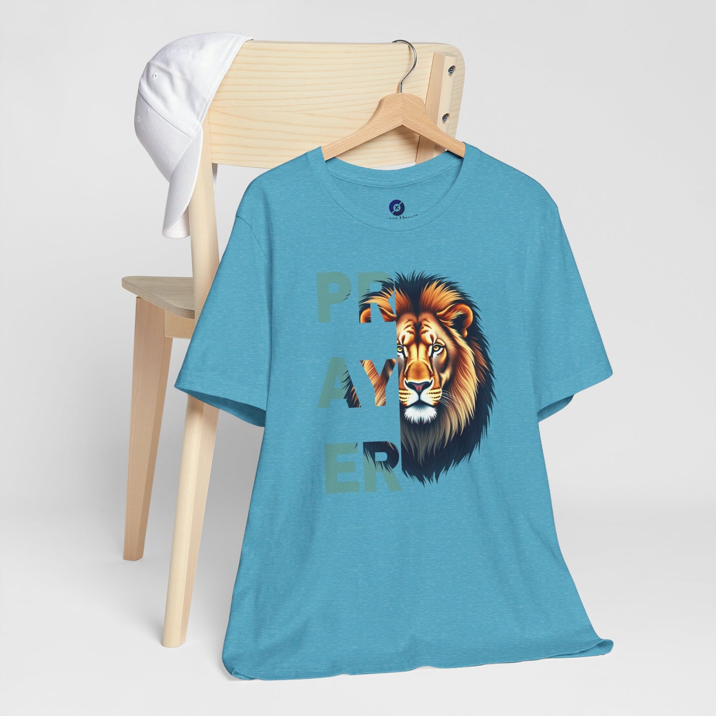 Prayer Lion Unisex Jersey Tee - Faith & Strength Shirt