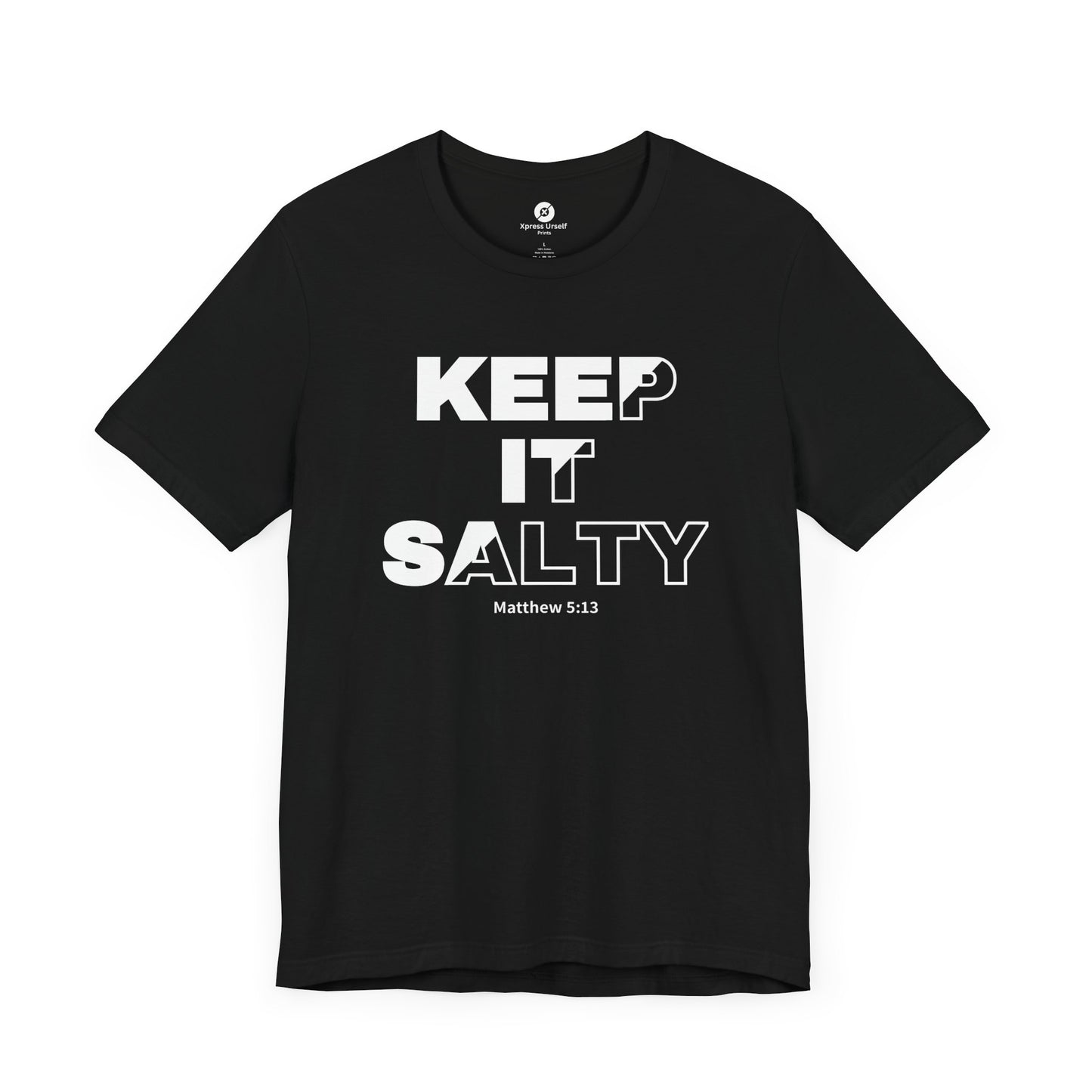 Keep It Salty Unisex Tee - Casual Christian Quote Shirt