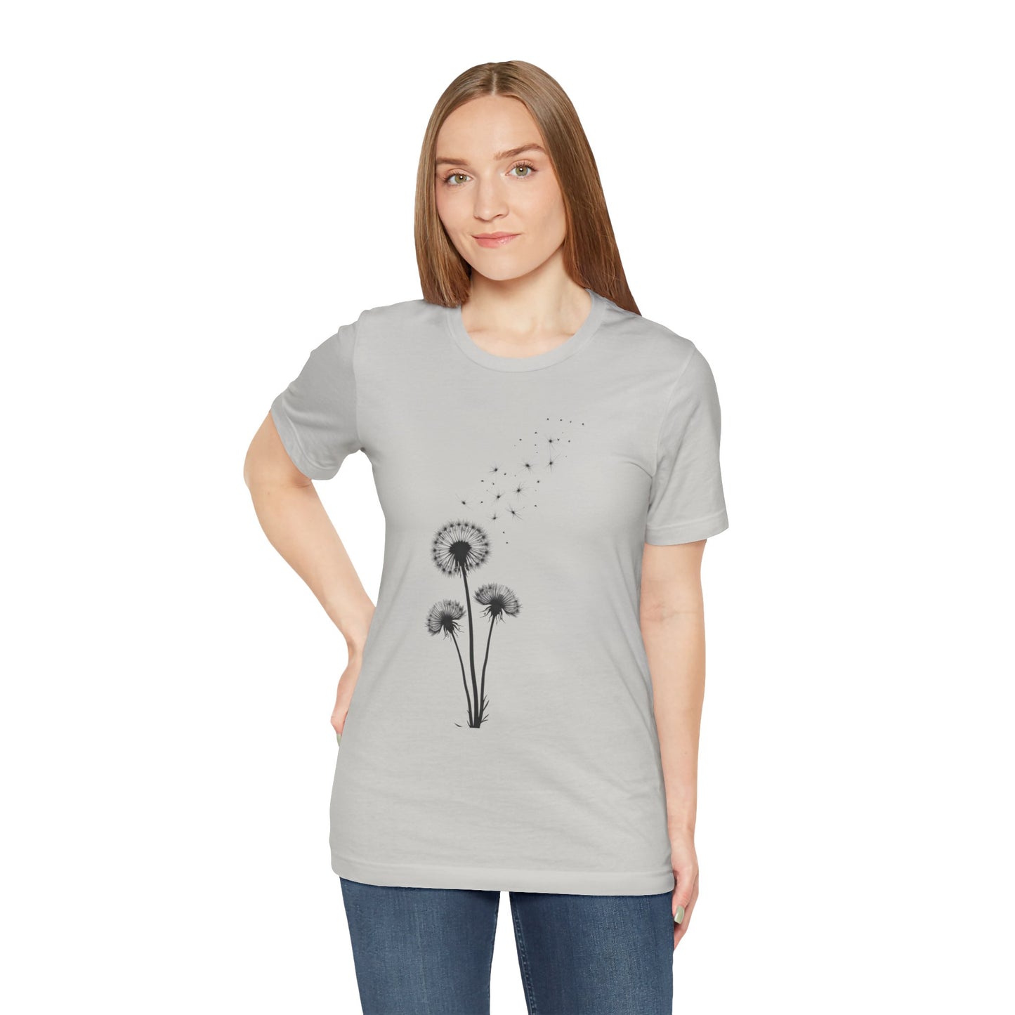 Dandelion Dreams Unisex Jersey Short Sleeve Tee - Nature-Inspired Tee for Relaxed Vibes