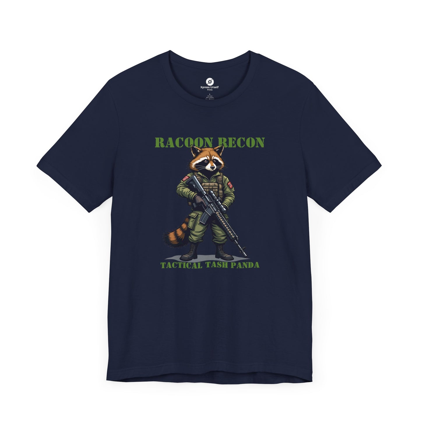 Tactical Raccoon Tee - Unisex Short Sleeve Shirt for Adventurers