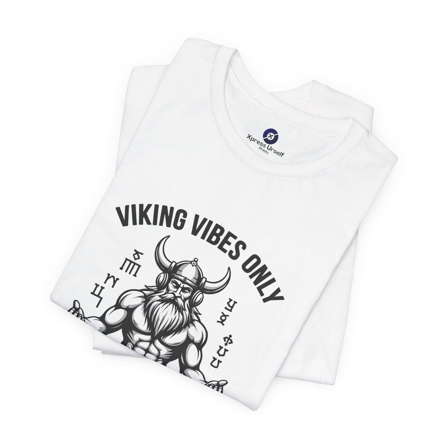 Viking Vibes Only Unisex Tee - Casual Graphic T-Shirt for Norse Mythology Fans