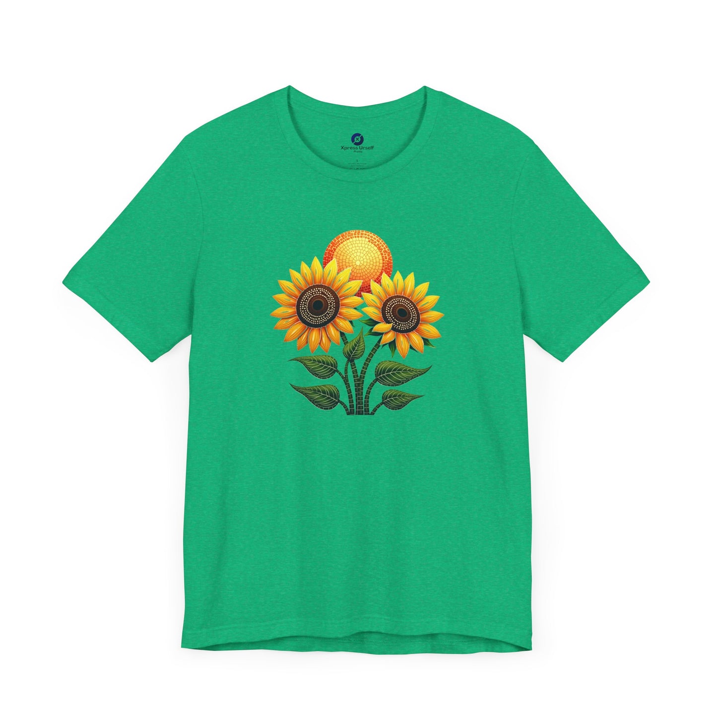 Sunflower Bliss Unisex Short Sleeve Tee - Feel Good Floral Design