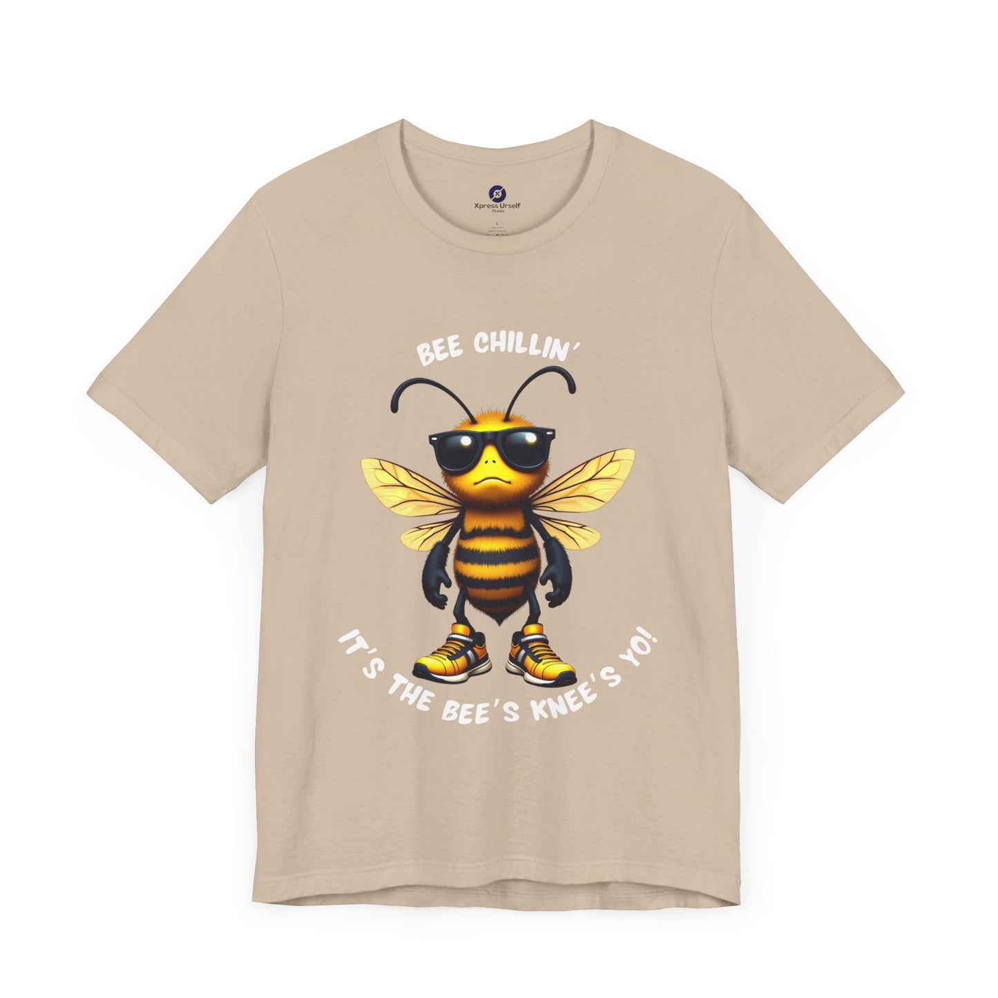 Bee Chillin' Unisex Tee - Fun Graphic Shirt for Summer, Gifts for Nature Lovers, Bee Themed Clothing, Casual Wear, Birthday Gift