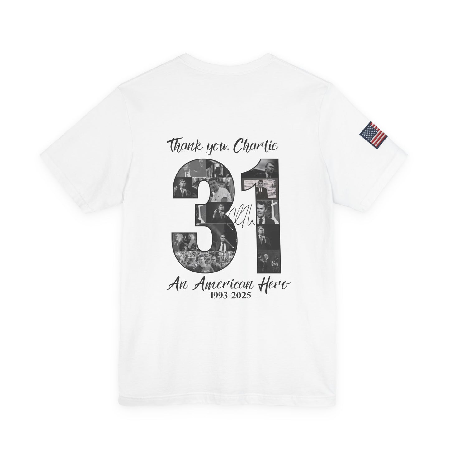 Unisex Freedom and Hero Tribute Tee - Perfect for Memorials, Patriotic Events, Gifts, Fundraisers, Everyday Wear