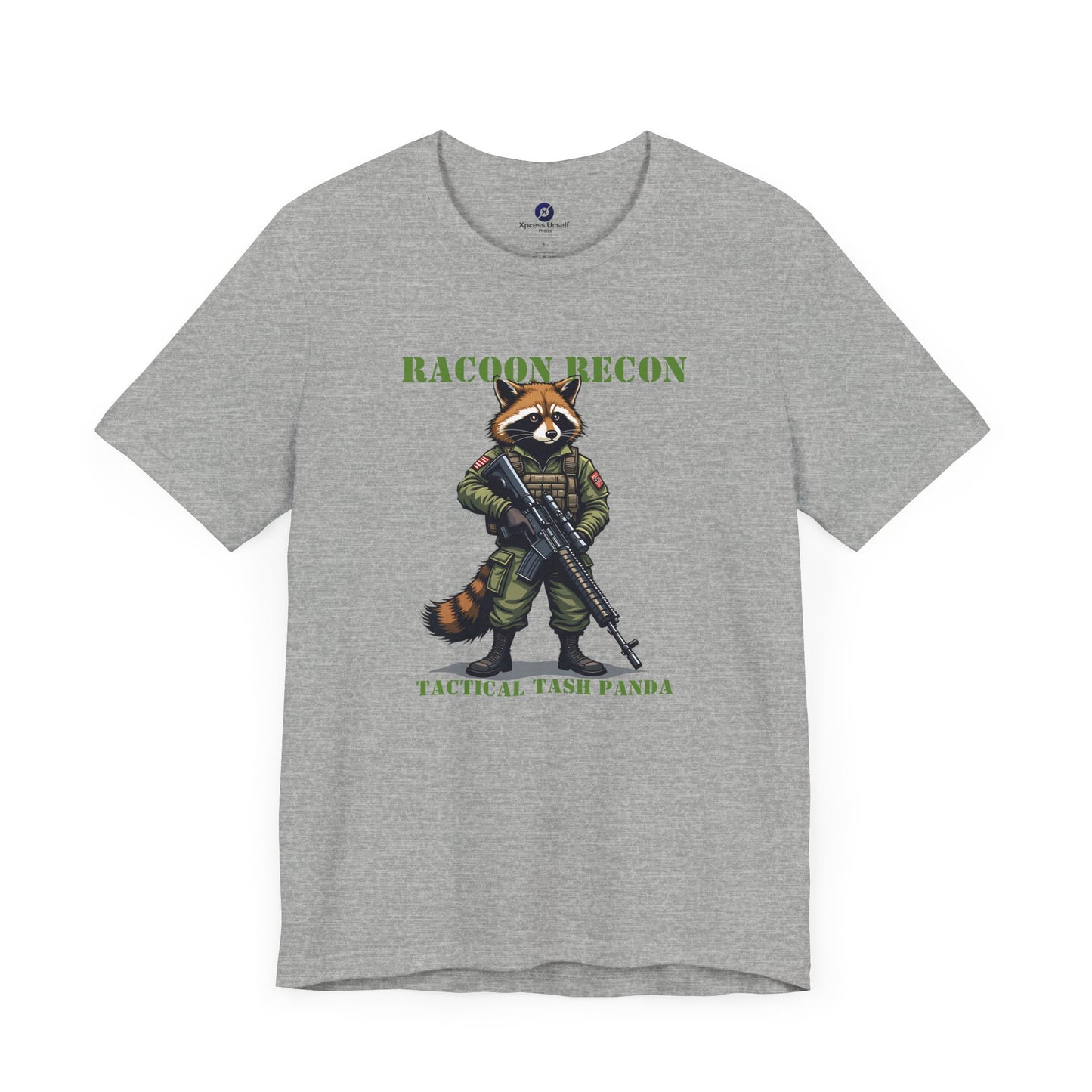 Tactical Raccoon Tee - Unisex Short Sleeve Shirt for Adventurers