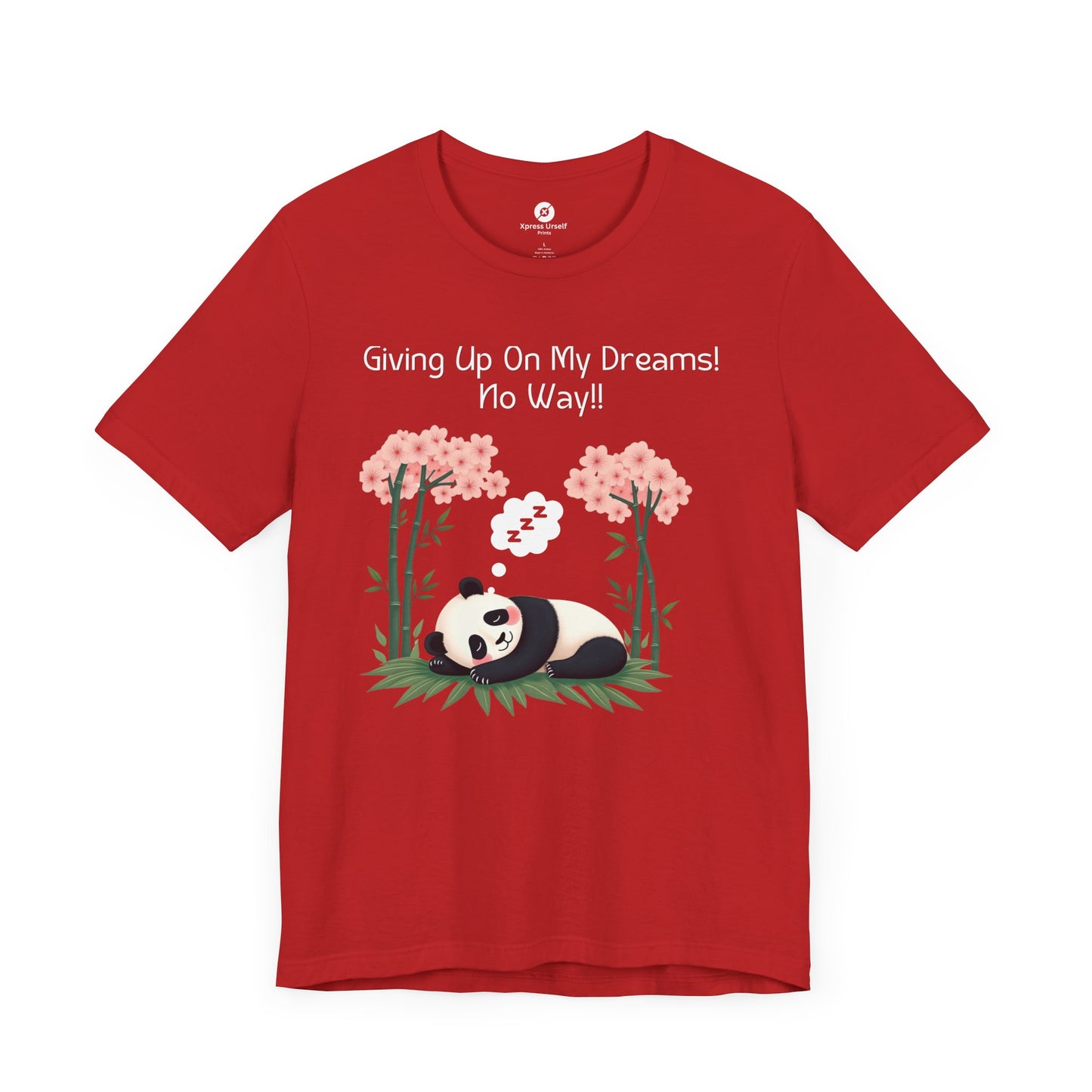 Panda Dreams Short Sleeve Tee - Inspirational Fun Graphic Tee