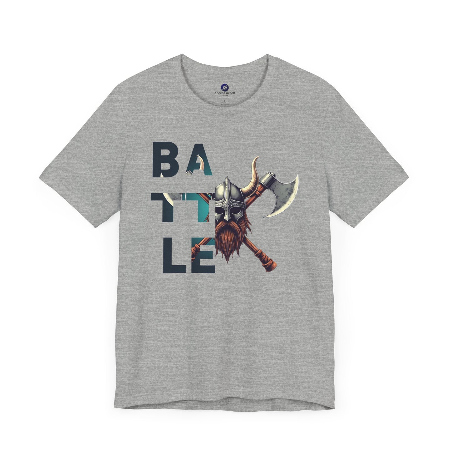 Battle Warrior Unisex Jersey Tee - Fierce Graphic T-Shirt for Gamers and Warrior Enthusiasts